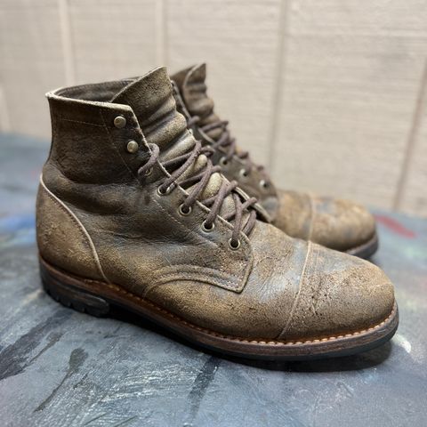 Truman Cap Toe Boot in C.F. Stead Stone Rambler