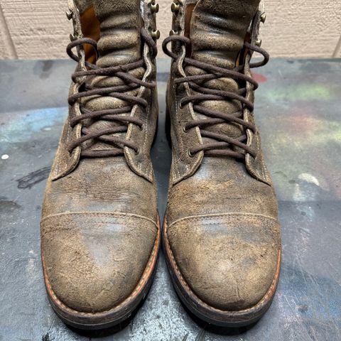 Truman Cap Toe Boot in C.F. Stead Stone Rambler