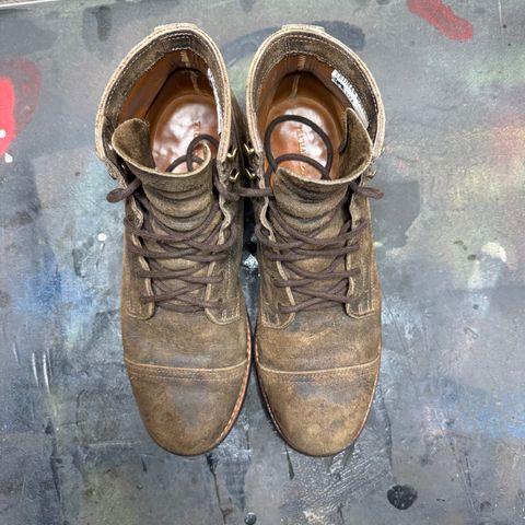 Truman Cap Toe Boot in C.F. Stead Stone Rambler