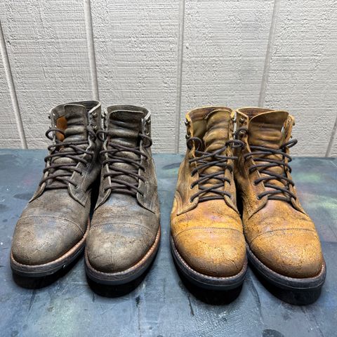 Truman Cap Toe Boot in C.F. Stead Stone Rambler