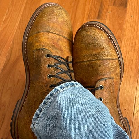 Truman Cap Toe Boot in C.F. Stead Coach Rambler