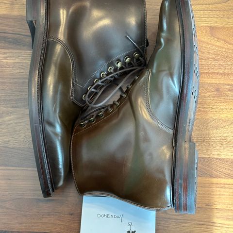 Grant Stone Edward Boot in Horween Maduro Shell Cordovan