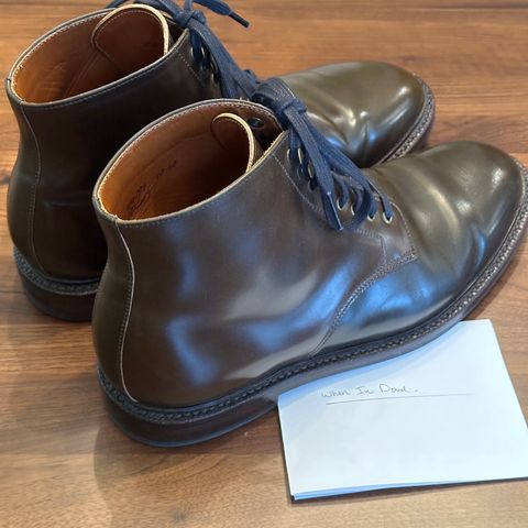 Grant Stone Edward Boot in Horween Maduro Shell Cordovan