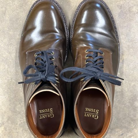 Grant Stone Edward Boot in Horween Maduro Shell Cordovan