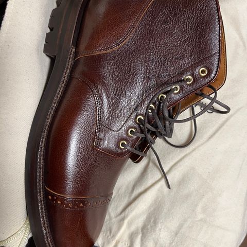 Grant Stone Garrison Boot in C.F. Stead Crimson Kudu