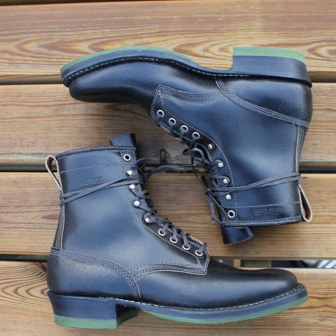 White's Smokejumper in Horween Black Waxed Flesh