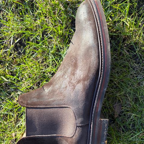 Crockett & Jones Chelsea 11 in Dark Brown Roughout Suede
