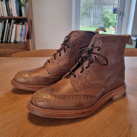 Tricker's Stow Country Boot in Horween Natural Chromexcel