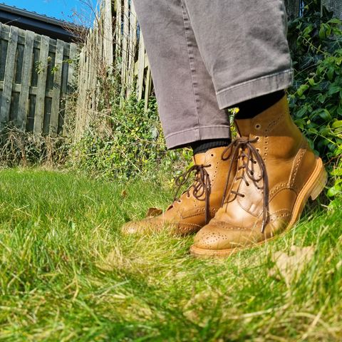 Tricker's Stow Country Boot in Horween Natural Chromexcel