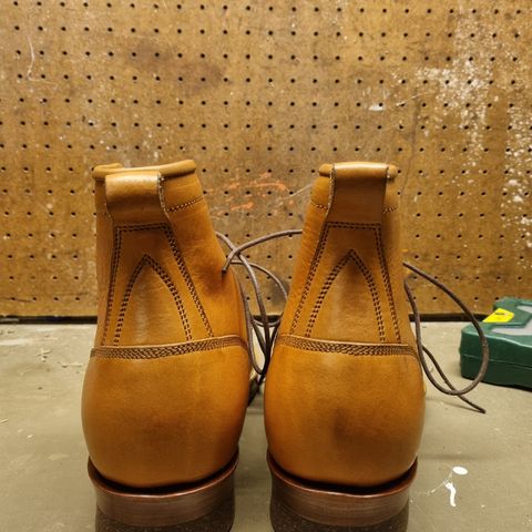 Jakkrabbits Logger Boot in Tochigi Oil Vachetta #1 Light Brown