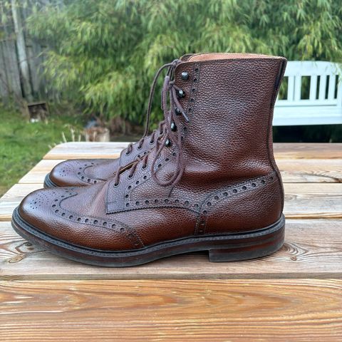 Crockett & Jones Islay in Dark Brown Scotch Grain