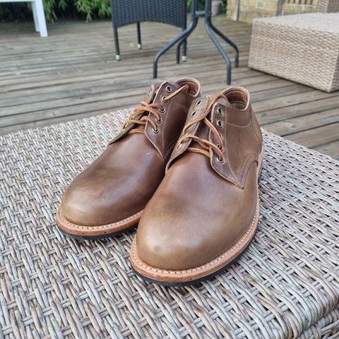 Oak Street Bootmakers Trench Oxford in Horween Natural Chromexcel