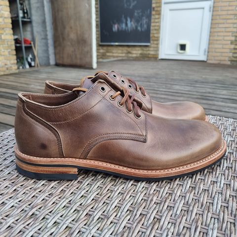 Oak Street Bootmakers Trench Oxford in Horween Natural Chromexcel