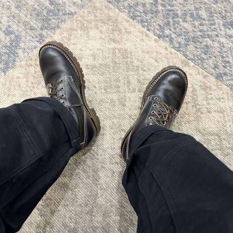 Wesco Warren Boot in Horween Black Chromexcel Horsehide