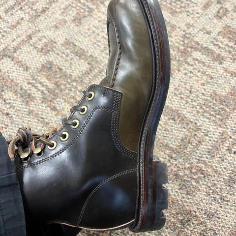 Grant Stone Brass Boot in Horween Maduro Shell Cordovan