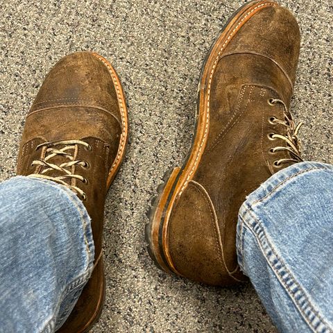 Truman Cap Toe Boot in C.F. Stead Stone Rambler