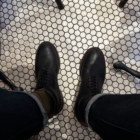 Viberg Navvy Boot in Horween Washed Chromexcel