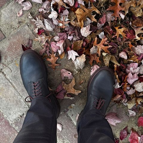 Viberg Navvy Boot in Horween Washed Chromexcel