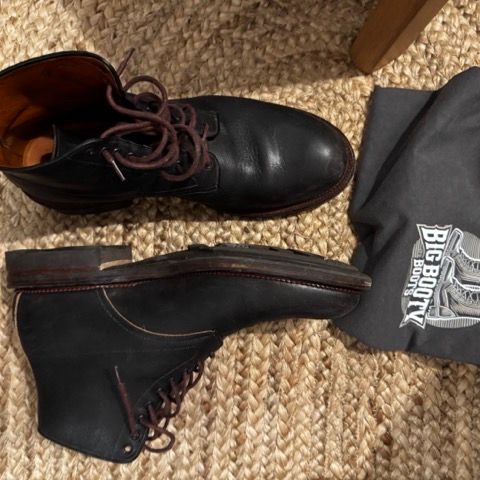 Viberg Navvy Boot in Horween Washed Chromexcel