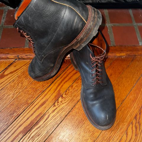 Viberg Navvy Boot in Horween Washed Chromexcel