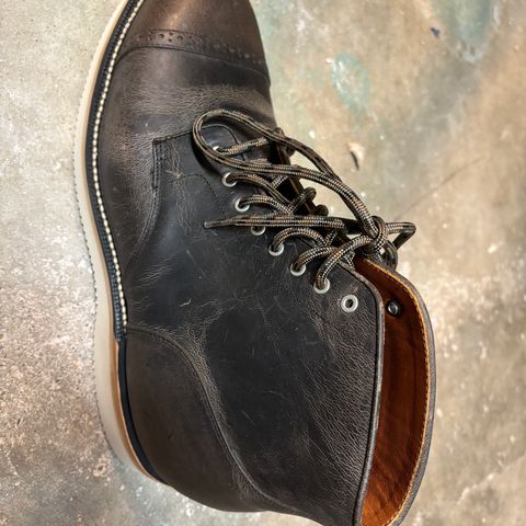 Grant Stone Garrison Boot in teton waxy stag from gallun tannery