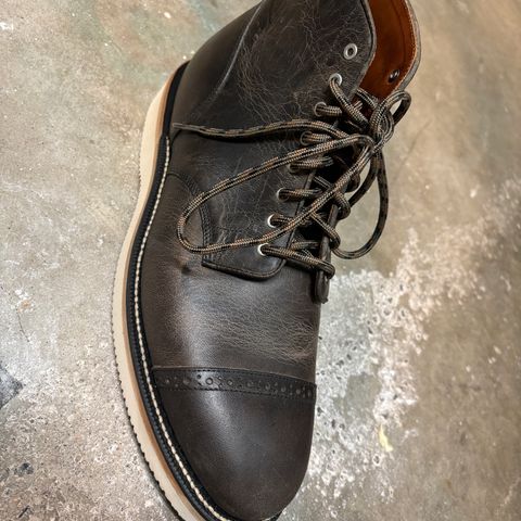 Grant Stone Garrison Boot in teton waxy stag from gallun tannery