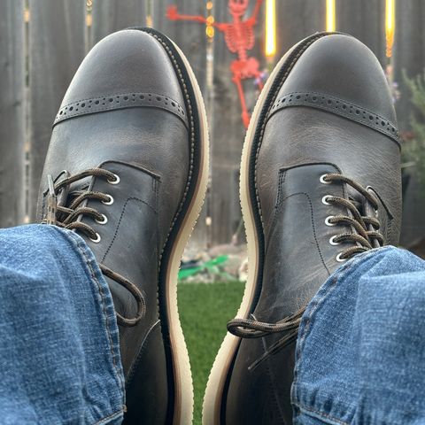 Grant Stone Garrison Boot in teton waxy stag from gallun tannery