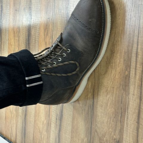 Grant Stone Garrison Boot in teton waxy stag from gallun tannery