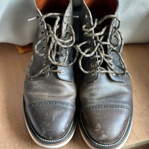 Grant Stone Garrison Boot in teton waxy stag from gallun tannery