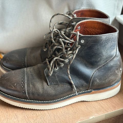 Grant Stone Garrison Boot in teton waxy stag from gallun tannery