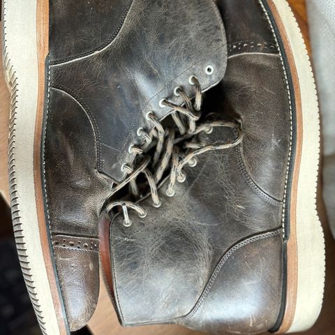 Grant Stone Garrison Boot in teton waxy stag from gallun tannery