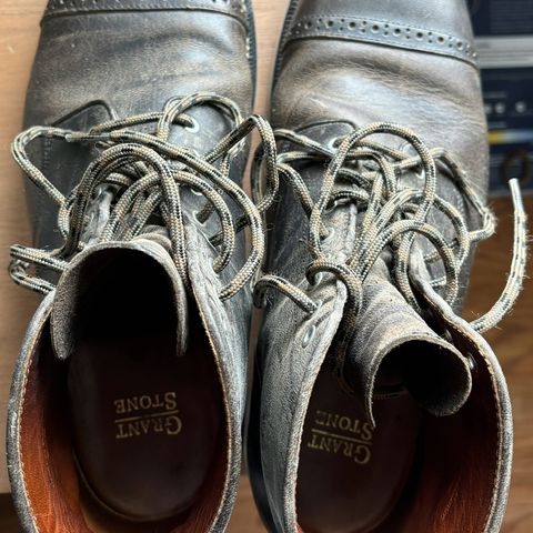 Grant Stone Garrison Boot in teton waxy stag from gallun tannery