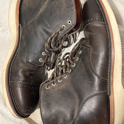 Grant Stone Garrison Boot in teton waxy stag from gallun tannery