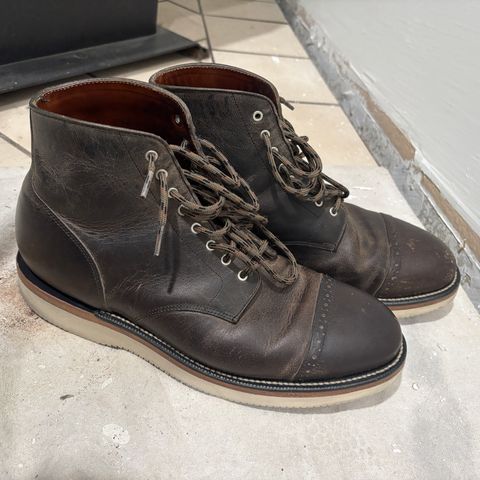 Grant Stone Garrison Boot in teton waxy stag from gallun tannery