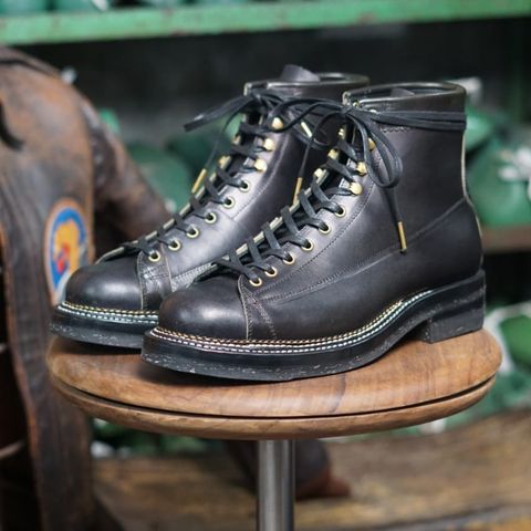 Sagara Cordmaster in Badalassi Carlo Oliva Minerva Overdyed Black & Conceria Cloe Superlux Horsebutt Overdyed Black