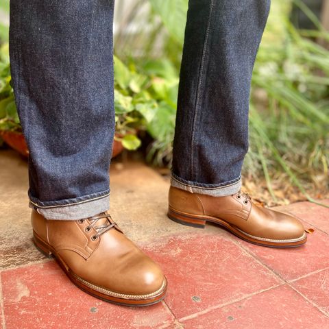 Viberg Service Boot in Horween Natural Chromexcel