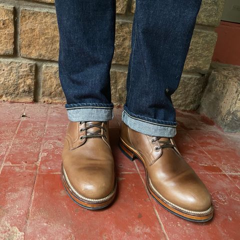 Viberg Service Boot in Horween Natural Chromexcel