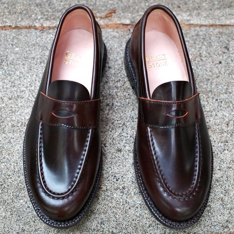 Grant Stone Traveler Penny in Horween Maduro Shell Cordovan