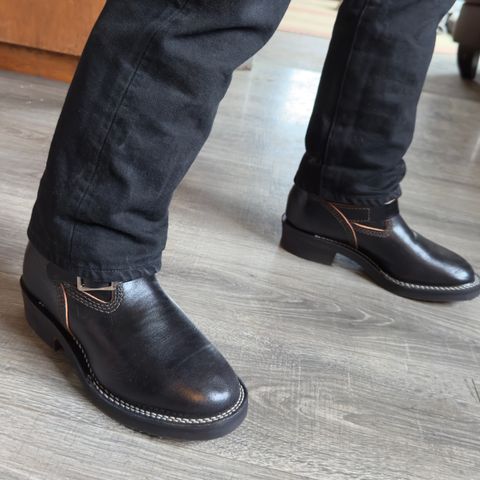 Search result thumbnail of Wesco Boss Engineer Boot in Maryam Black Horsehide