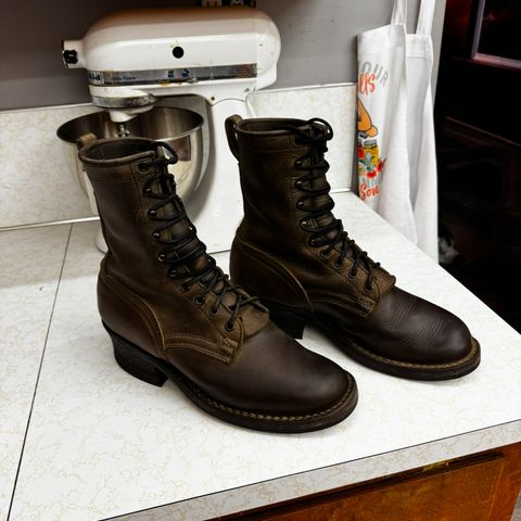 Nicks Lace Up Heritage in Horween Steel Predator