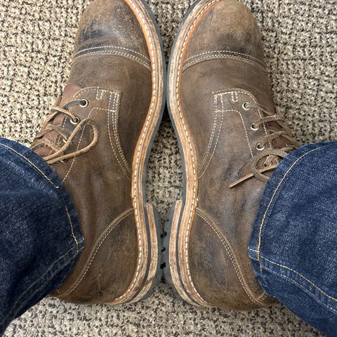 Truman Cap Toe Boot in C.F. Stead Snuff Rambler