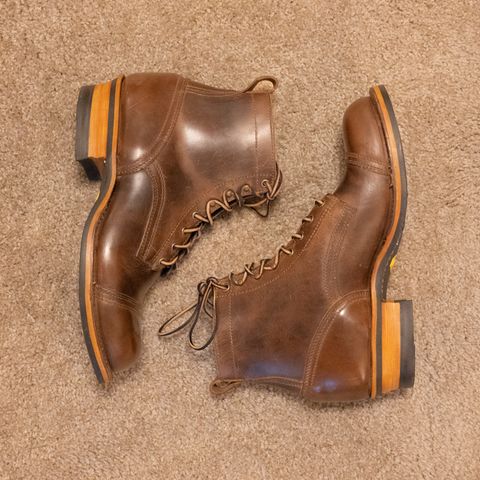 Drew's 6" Contractor Captoe in Rowdy Smooth