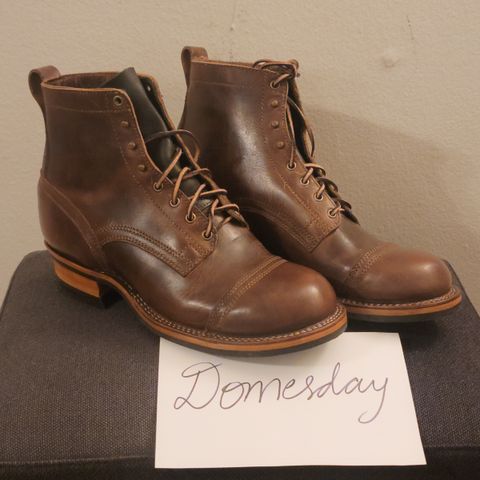 Drew's 6" Contractor Captoe in Rowdy Smooth
