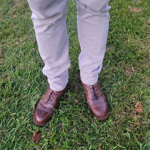 Drew's 6" Contractor Captoe in Rowdy Smooth