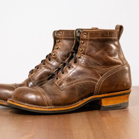 Drew's 6" Contractor Captoe in Rowdy Smooth
