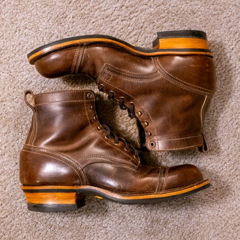 Drew's 6" Contractor Captoe in Rowdy Smooth