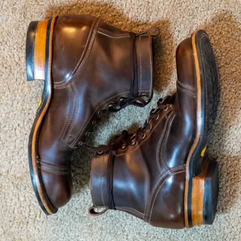 Drew's 6" Contractor Captoe in Rowdy Smooth