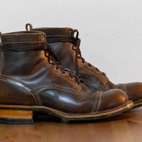 Drew's 6" Contractor Captoe in Rowdy Smooth