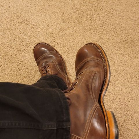 Drew's 6" Contractor Captoe in Rowdy Smooth
