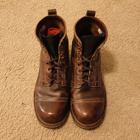 Drew's 6" Contractor Captoe in Rowdy Smooth